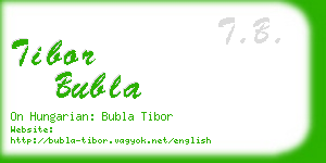 tibor bubla business card